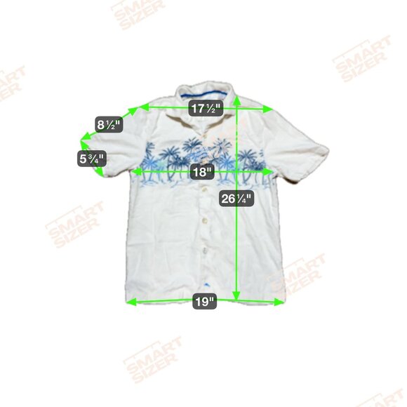 Mens Puerto Vallarta Palms Embroidered Windowpane Jacquard Silk Camp Shirt Small - Picture 6 of 6